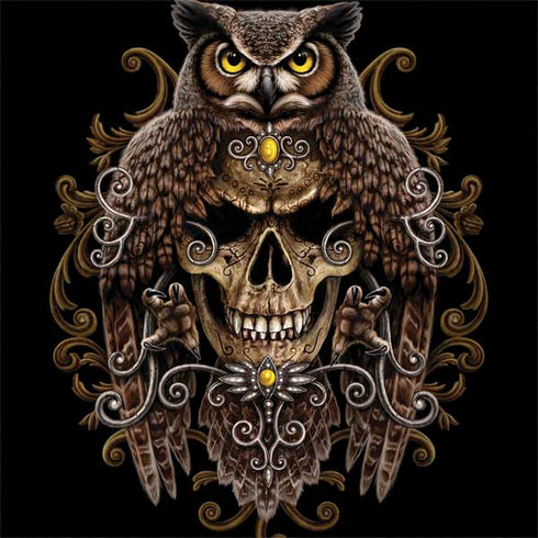 Skull and Owl by Sarah Richter Dell Inspiron Skin